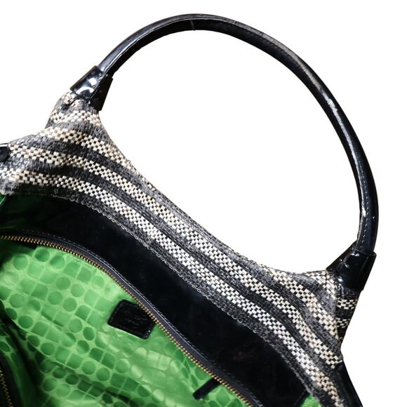 Kate Spade NY Stevie Shoulder Bag Woven Stripe Patent Leather REFURBISHED - Picture 11 of 16